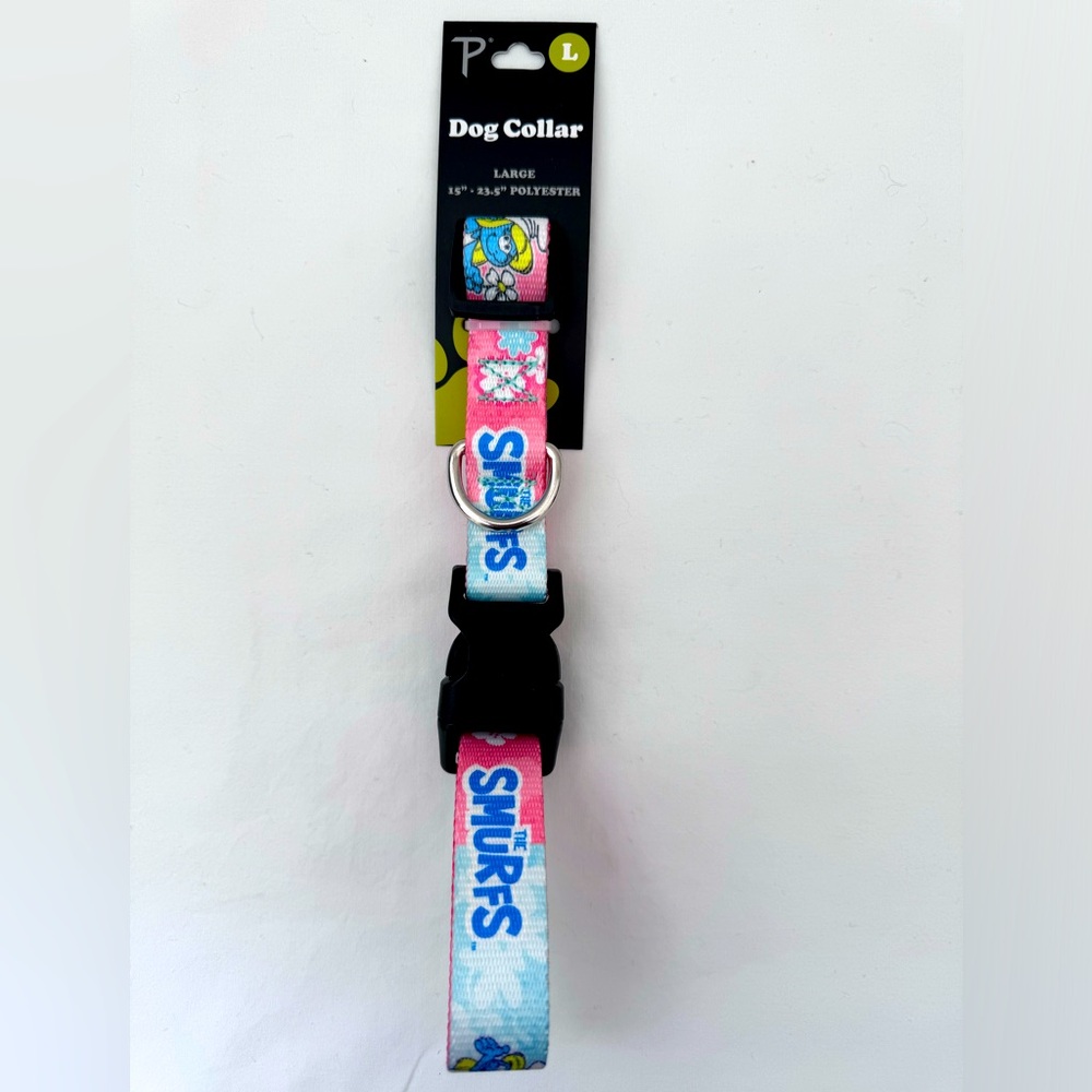 Smurfs large size dog collar new with tags